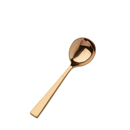 Bon Chef Roman, Round Soup Soon, Mirror Finish, 18/10, 6.63" - Rose Gold , set of 12 S3722RG